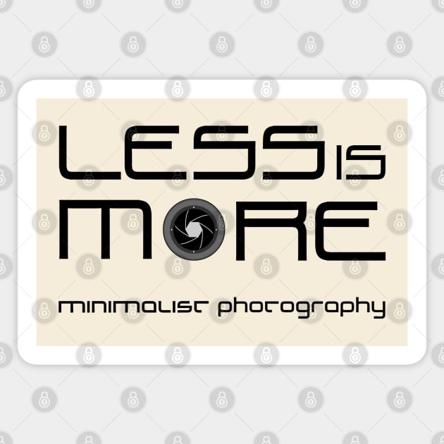 Less is More Sticker by RiverPhildon